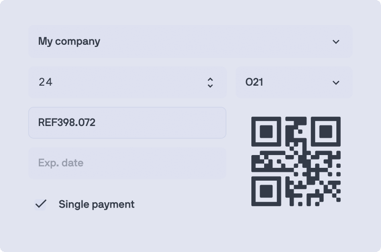 O21Pay: Generate your QR link to get paid